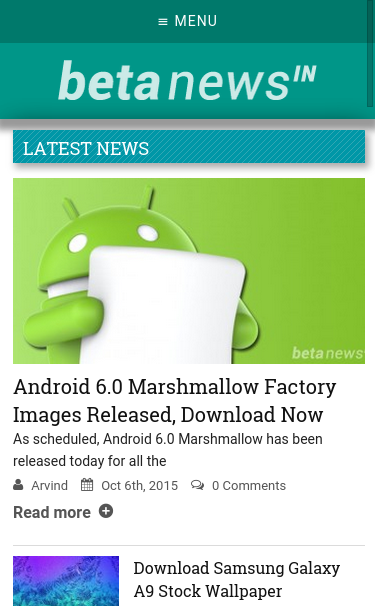 Mobile view